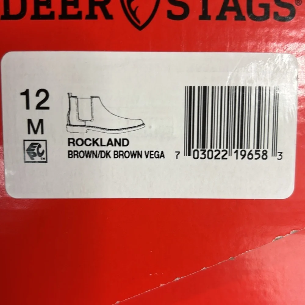 Deer Stags Men's Rockland Boot Brown Size 12 M
